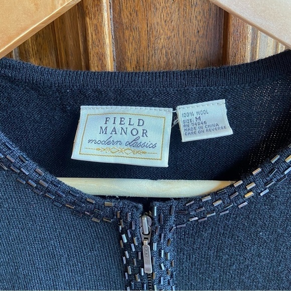 Field Manor wool beaded cardigan - Picture 3 of 7